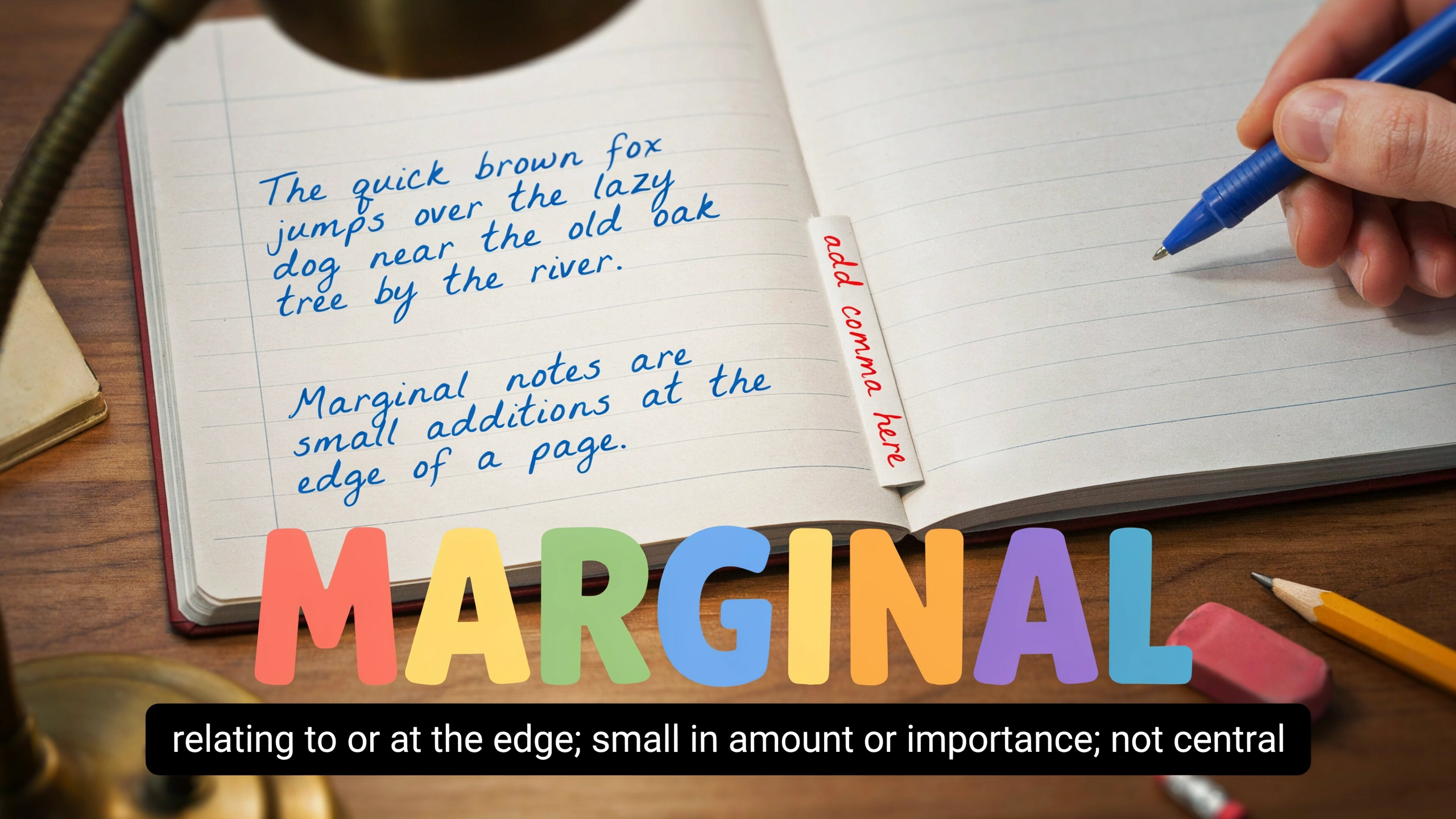 English Illustration for marginal
